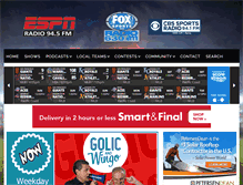 Tablet Screenshot of espn945.com